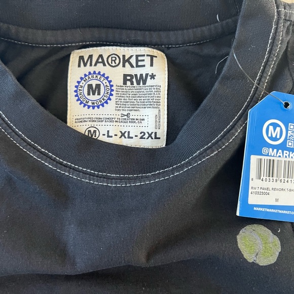 Market Reworked 6 Panel T-shirt size LG - Picture 10 of 10